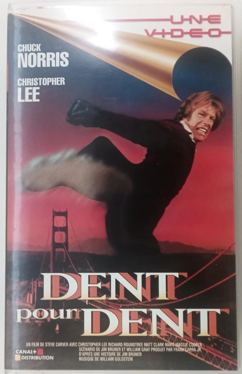 VHS Dent pour Dent – Chuck Norris – cassette vidéo vintage